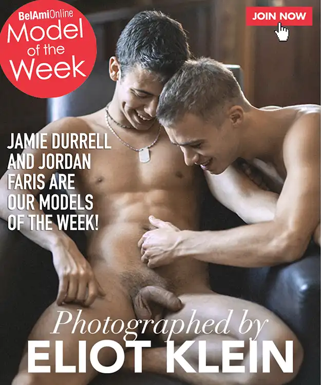 Take the free BelAmi tour and see Jamie Durrell and Jordan Faris hard and naked!
