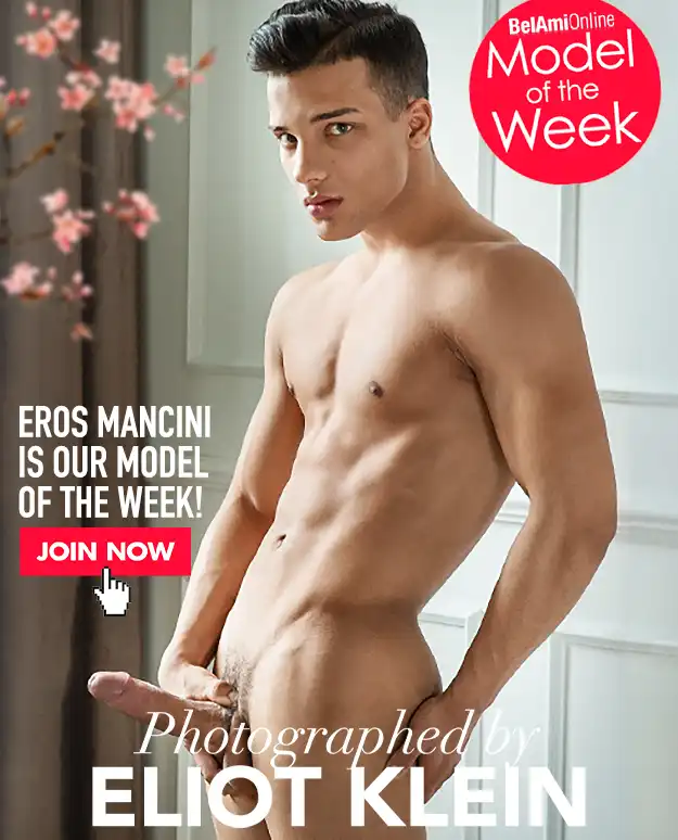 Take the free BelAmi tour and see Eros Mancini hard and naked!